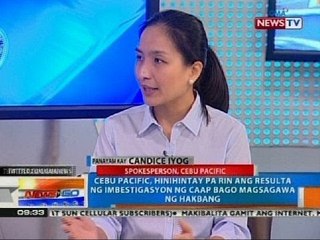 NTG: Aberya sa pagsadsad ng eroplano ng Cebu Pacific sa Davao Int'l Airport