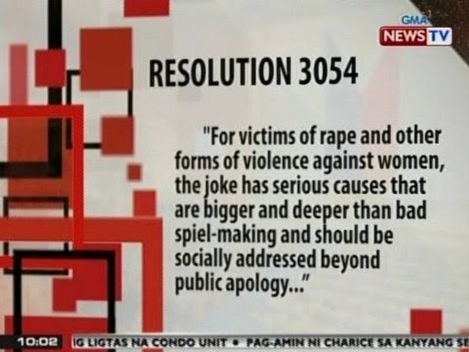 SONA: Gabriela, naghain ng resolusyon kaugnay ng mga biro ni Vice Ganda tungkol sa gang rape