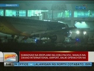 UB: Sumadsad na eroplano ng Cebu Pacific, naialis na