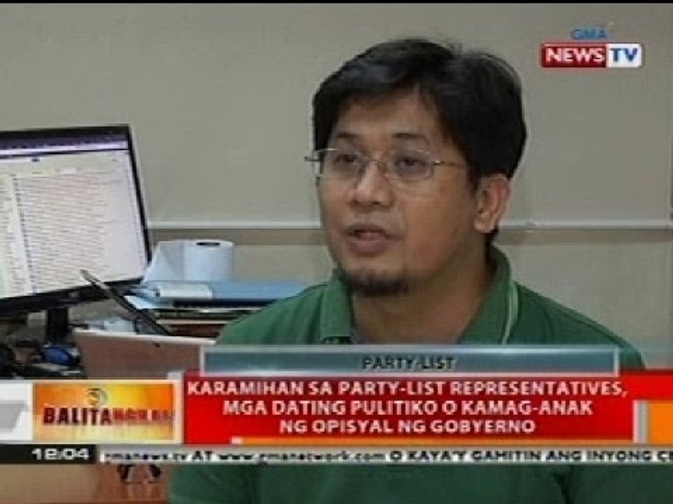 BT: Karamihan sa party-list reps., mga dating pulitiko o kamag-anak ng opisyal sa gobyerno