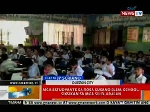 BT: Mga estudyante sa Rosa Susano Elem. School sa QC, siksikan sa mga silid-aralan