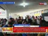 BT: Ilang pasaherong na-divert mula sa Davao Int'l Airport, siksikan sa paliparan ng GenSan