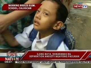 SONA: Ilang bata, nakaranas ng separation anxiety ngayong pasukan