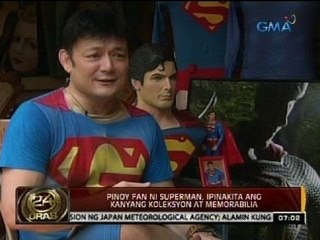 24 Oras: Pinoy fan ni Superman, ipinakita ang kanyang koleksyon at memorabilia