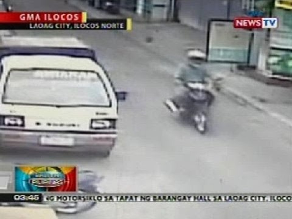BP: Pagnanakaw ng isang lalaki sa motorsiklong nakaparada sa Laoag City, Ilocos Norte, na-huli cam