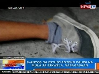 NTG: 9-anyos na estudyanteng pauwi na mula sa eskwela, nasagasaan sa Tarlac City
