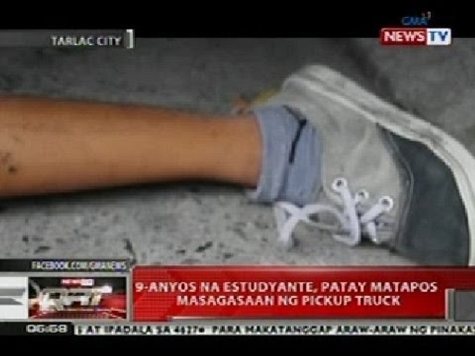 QRT: 9-anyos na estudyante, patay matapos masagasaan ng pickup truck