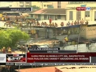 QRT: Mga inmate, nagprotesta laban sa kanilang warden