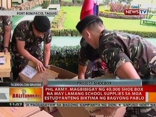 BT: PHL Army, magbibigay ng 40,000 shoe box na may lamang school supplies