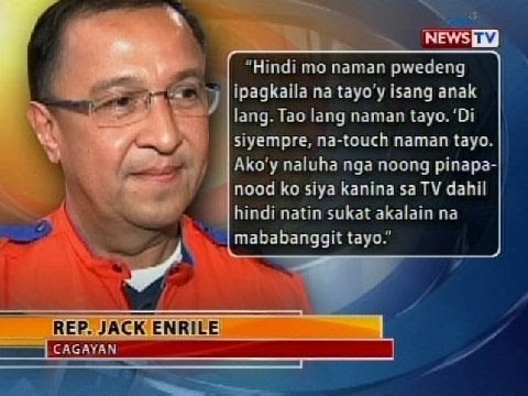 BT: Cagayan Rep. Jack Enrile, napaluha sa talumpati ng amang si Sen. Enrile