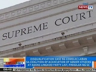 NTG: Disqualification case ng Comelec vs 2 partylist, pinigilan ng SC