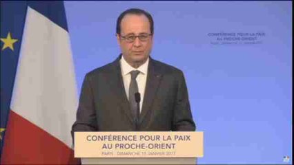 Hollande afirma que la paz en O. Medio no es un "sueño del pasado"