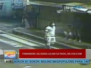 UB: Pamamaril ng isang lalaki sa Pasig, na-hulicam