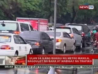 QRT: Ulan sa ilang bahagi ng Metro Manila, nagdulot ng baha at mabigat na trapiko