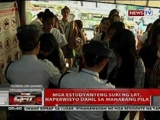 QRT: Mga estudyanteng suki ng LRT, naperwisyo dahil sa mahabang pila