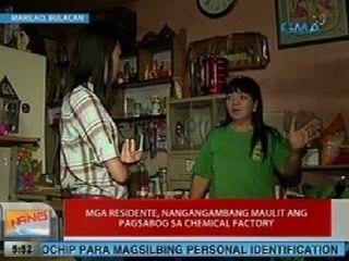 UB: Mga residente, nangangambang maulit ang pagsabog sa chemical factory sa Bulacan