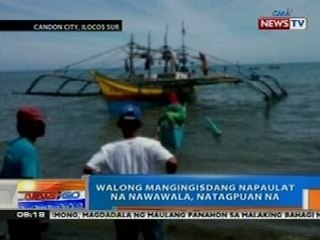 NTG: 8 mangingisdang nawawala sa Ilocos Sur, natagpuan na
