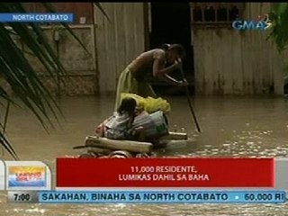 UB: 11,000 residente sa N. Cotabato, lumikas dahil sa baha