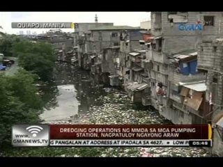 24 Oras: Dredging ops ng MMDA sa mga pumping station, nagpatuloy
