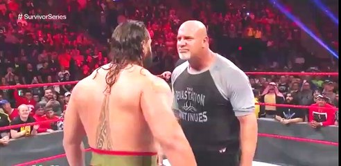 Goldberg destroys Rusev and Paul Heyman