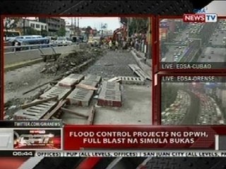 QRT: Flood control projects ng DPWH, full blast na simula bukas