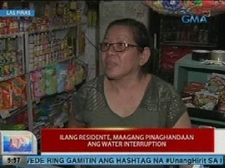 UB: Ilang residente ng Las Piñas, maagang pinaghandaan ang water interruption