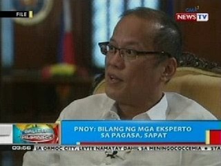 BP: Bilang ng mga eksperto sa PAGASA, sapat ayon kay Pangulong Noynoy Aquino