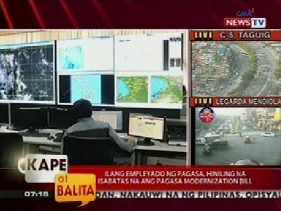 KB: Ilang empleyado ng PAGASA, hiniling na isabatas na ang PAGASA Modernization Bill