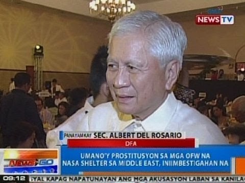 NTG: Panayam kay DFA Sec. Albert Del Rosario kaugnay sa isyu ng sex for flight