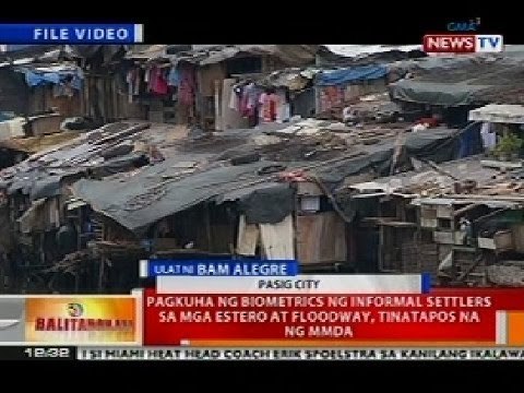 BT: Pagkuha ng biometrics ng informal settlers sa mga estero at floodway, tinatapos na ng MMDA
