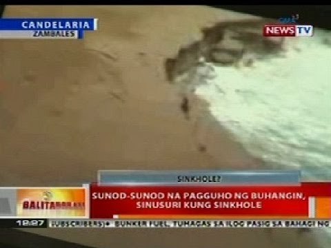 BT: Sunod-sunod na pagguho ng buhangin sa Candelaria, Zambales, sinusuri kung sinkhole