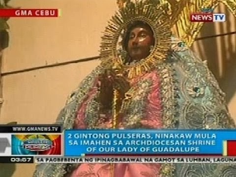 BP: 2 gintong pulseras, ninakaw mula sa isang imahen sa isang simbahan sa Cebu City