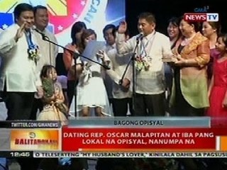 BT: Dating Rep. Oscar Malapitan at iba pang lokal na opisyal, nanumpa na