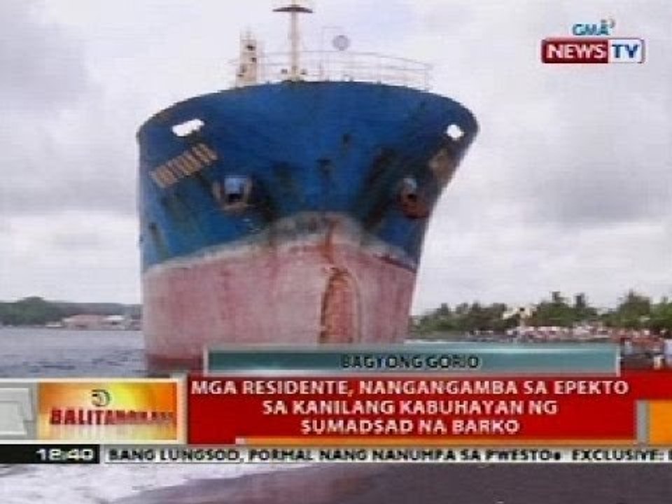 BT: Mga residente, nangangamba sa epekto sa kanilang kabuhayan ng sumadsad na barko sa Albay