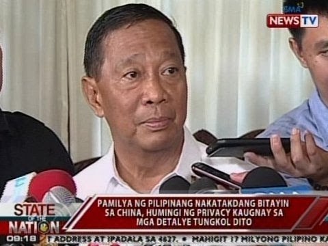 SONA: Pamilya ng Pinay na nakatakdang bitayin sa China, humiling ng privacy kaugnay ng pagbitay