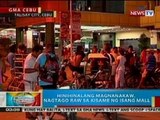 BP: Hinihinalang magnanakaw, nagtago raw sa kisame ng isang mall sa Talisay City, Cebu