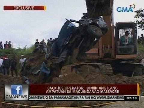24 Oras: Exclusive: Backhoe operator, idiniin ang ilang Ampatuan sa Maguindanao massacre