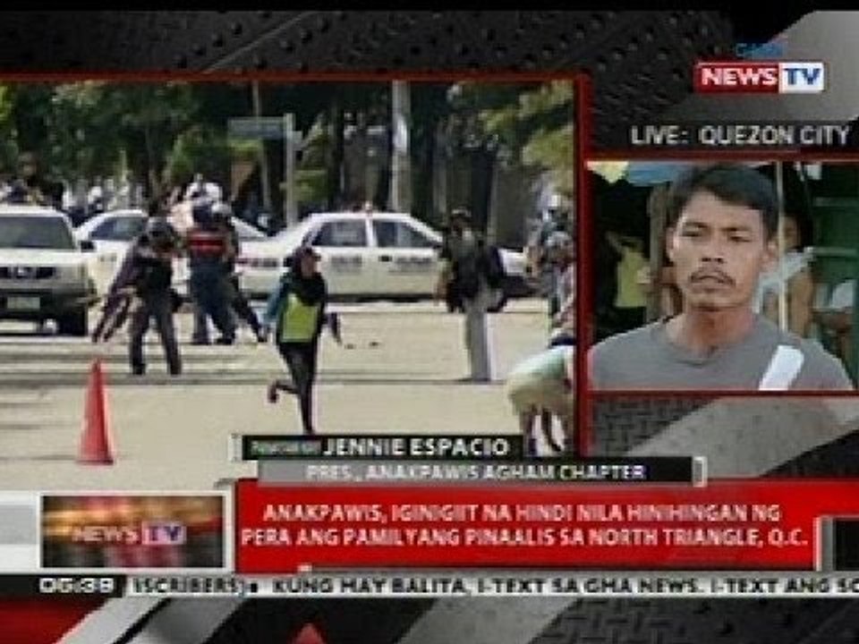QRT: Anakpawis, iginigiit na hindi nila hinihingan ng pera ang pamilyang pinaalis sa N. Triangle, QC