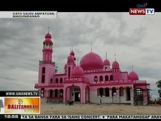 BT: Mosque at ilan pang imprastraktura sa Datu Saudi Ampatuan, pininturahan ng pink