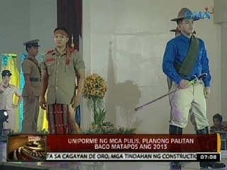 24 Oras: Uniporme ng mga pulis, planong palitan bago matapos ang 2013