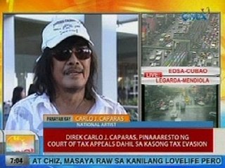 UB: Panayam kay Direk Carlo J. Caparas kaugnay sa tax evasion case na kinakaharap niya