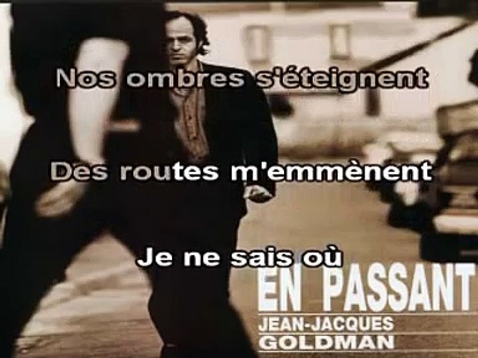 Jean-Jacques Goldman - En passant KARAOKE / INSTRUMENTAL