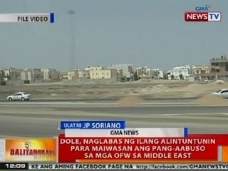 BT: DOLE, naglabas ng ilang alituntunin para maiwasan ang pang-aabuso sa mga OFW sa Middle East