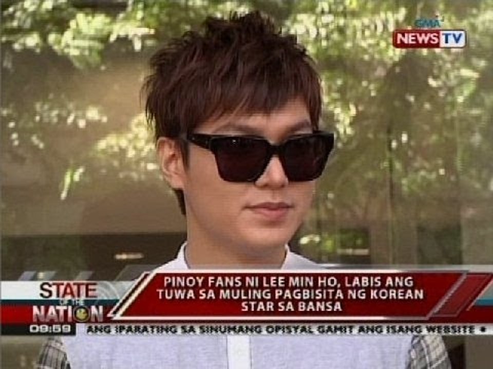 SONA: Pinoy fans ni Lee Min Ho, labis ang tuwa sa muli niyang pagbisita sa bansa