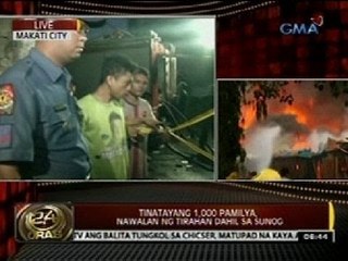 24 Oras: Tinatayang 1,000 pamilya, nawalan ng tirahan dahil sa sunog sa Makati