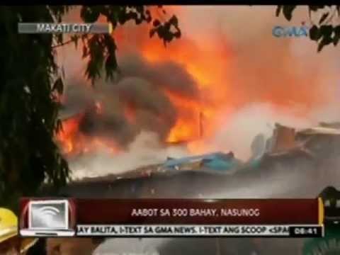24 Oras: Aabot sa 300 bahay, nasunog sa Makati