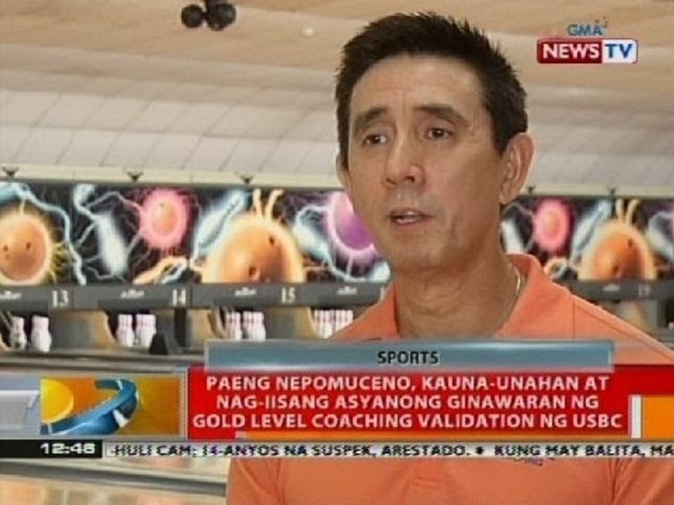 Paeng Nepomuceno, kauna-unahang asyanong ginawaran ng gold level coaching validation ng USBC