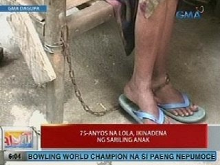 UB: 75-anyos na lola sa Pangasinan, ikinadena ng sariling anak