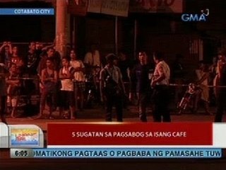 UB: 5 sugatan sa pagsabog sa isang cafe sa Cotabato City
