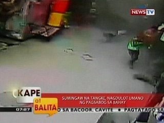 KB: Sumingaw na tangke, nagdulot umano ng pagsabog sa bahay